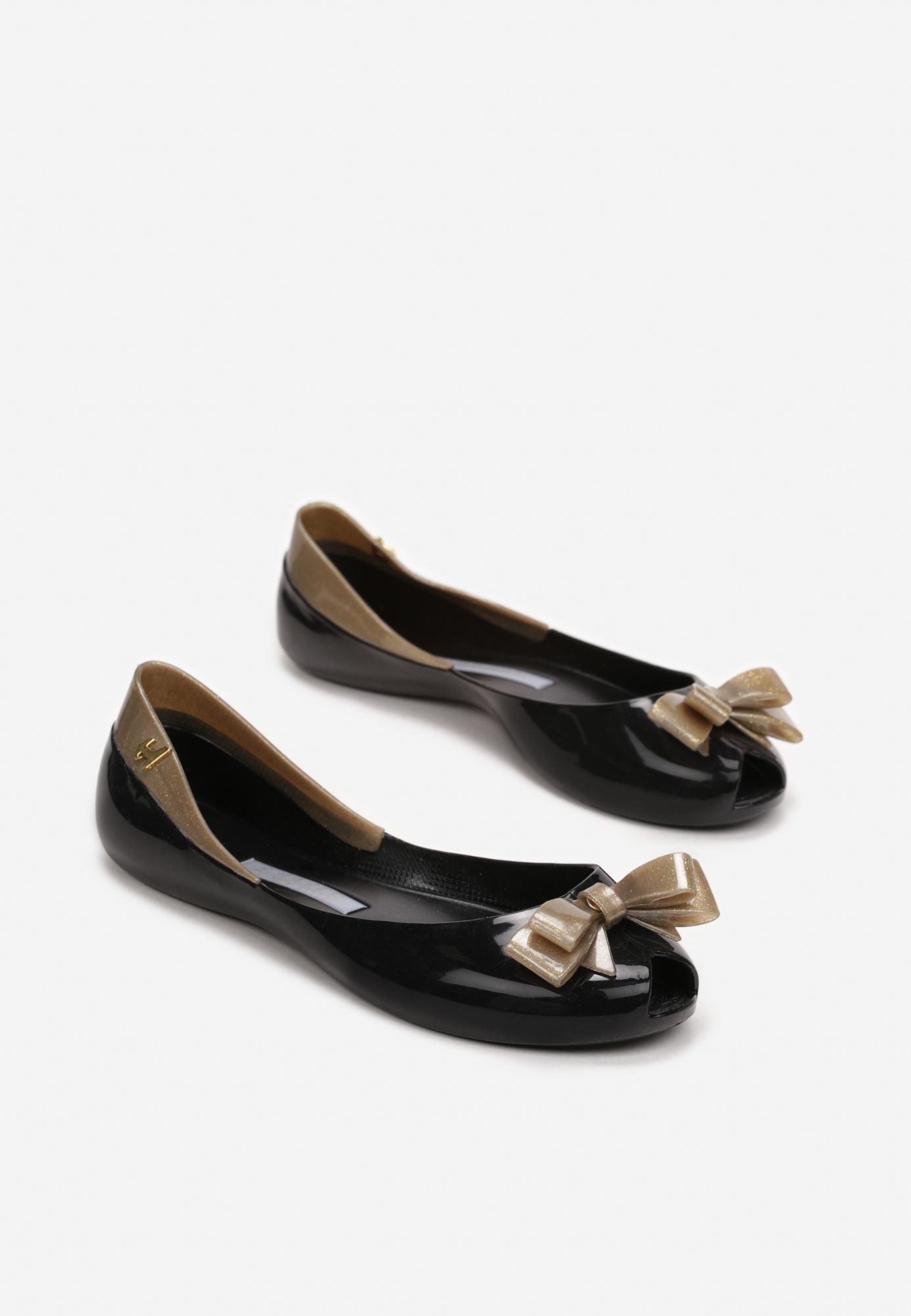 

Czarno-Złote Balerinki 38