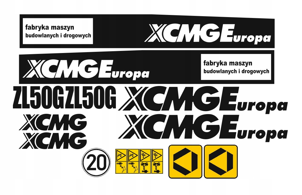Samolepky samolepka Xcmg ZL50G