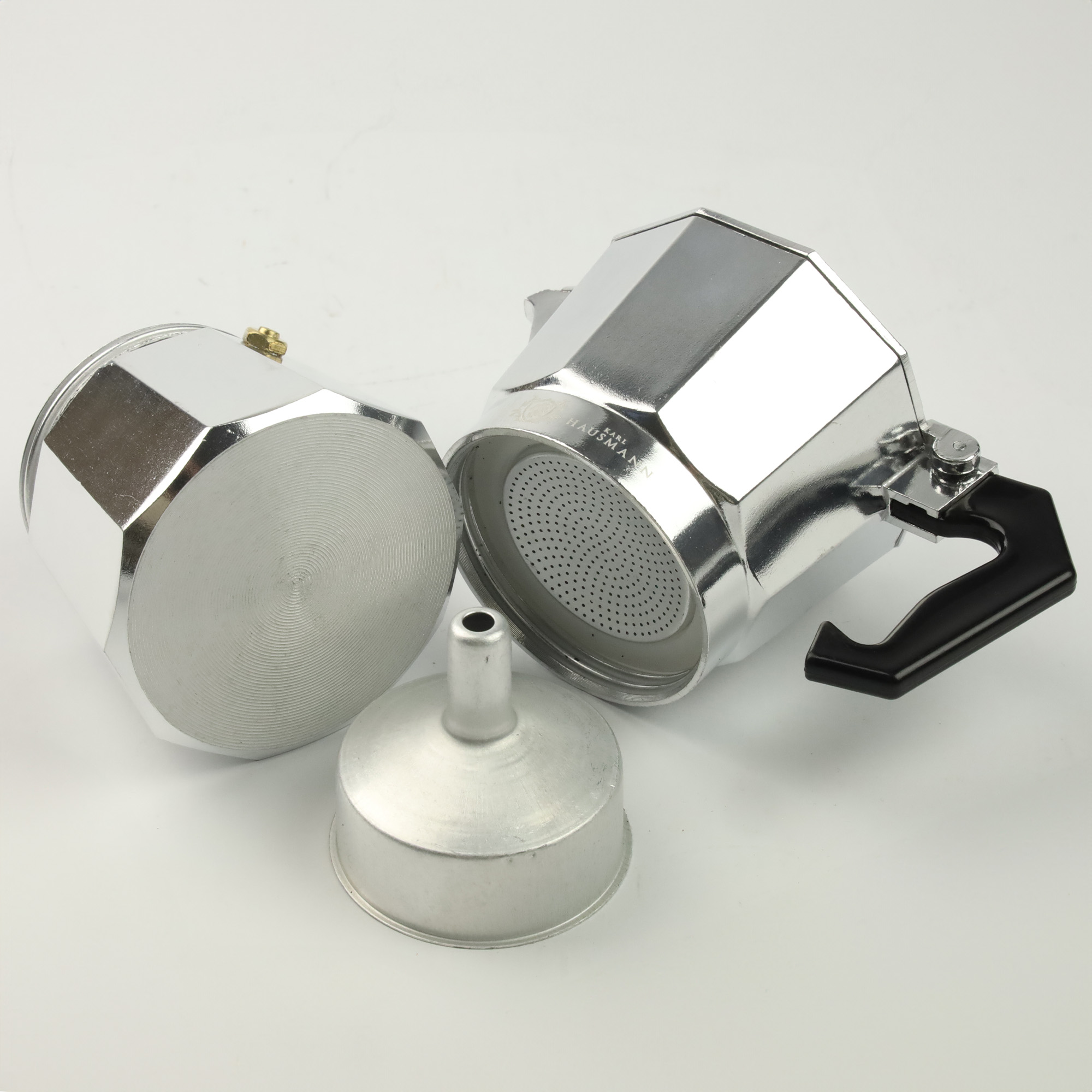 KAWIARKA ALUMINIOWA ZAPARZACZ DO KAWY KAFIETERKA WŁOSKA MOKA NA 3 KAWY