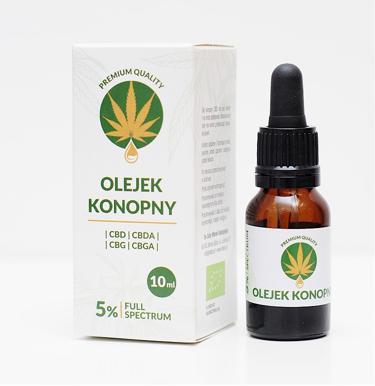 

Olejek Cbd 5% Konopny Full Spectrum 10ml Cert. Eko