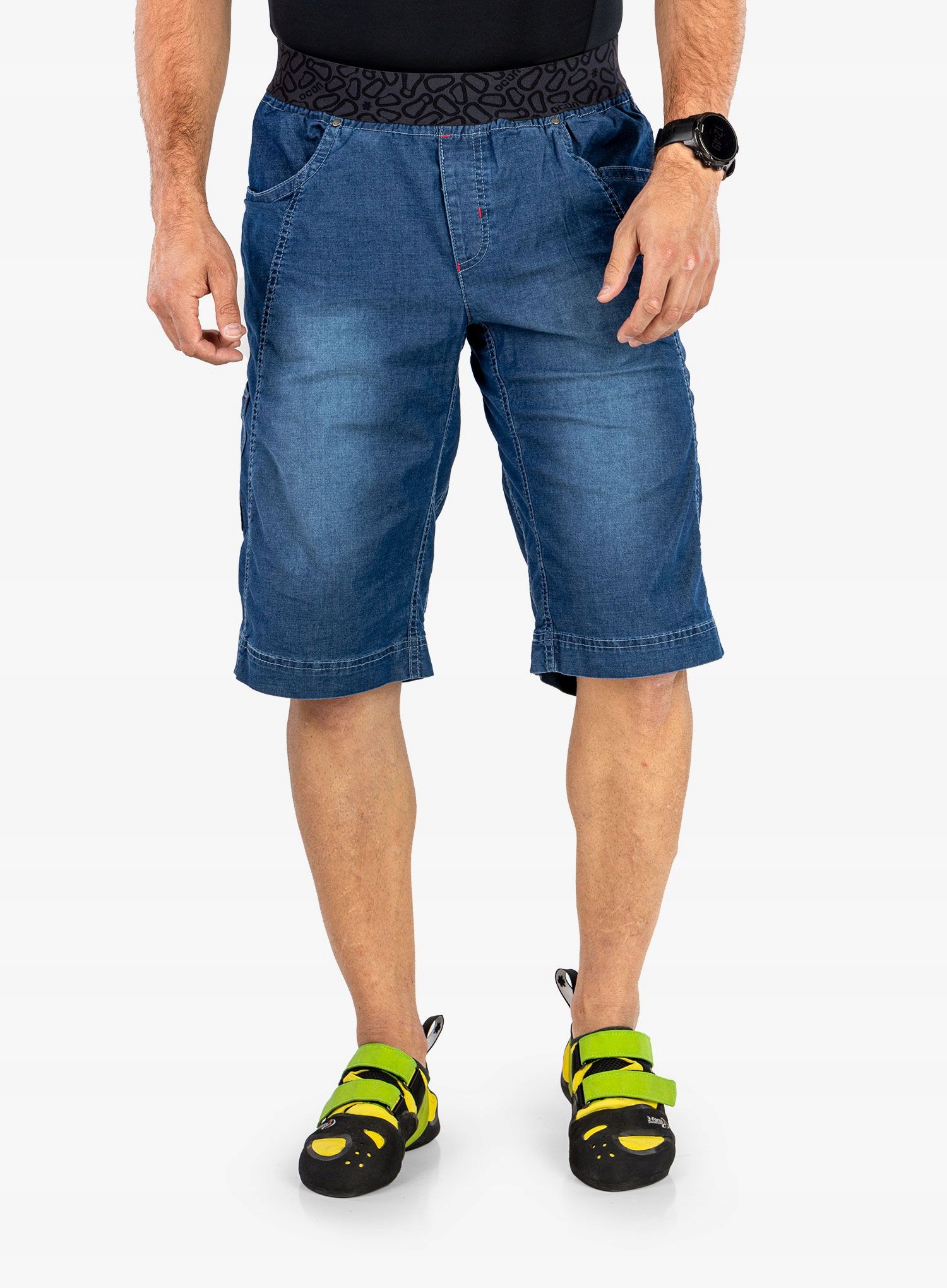 Kraťasy Ocun Mania Shorts Jeans tmavě modré, velikost XL