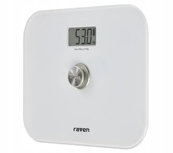 Waga łazienkowa elektroniczna Raven EW005X do 150kg Biała