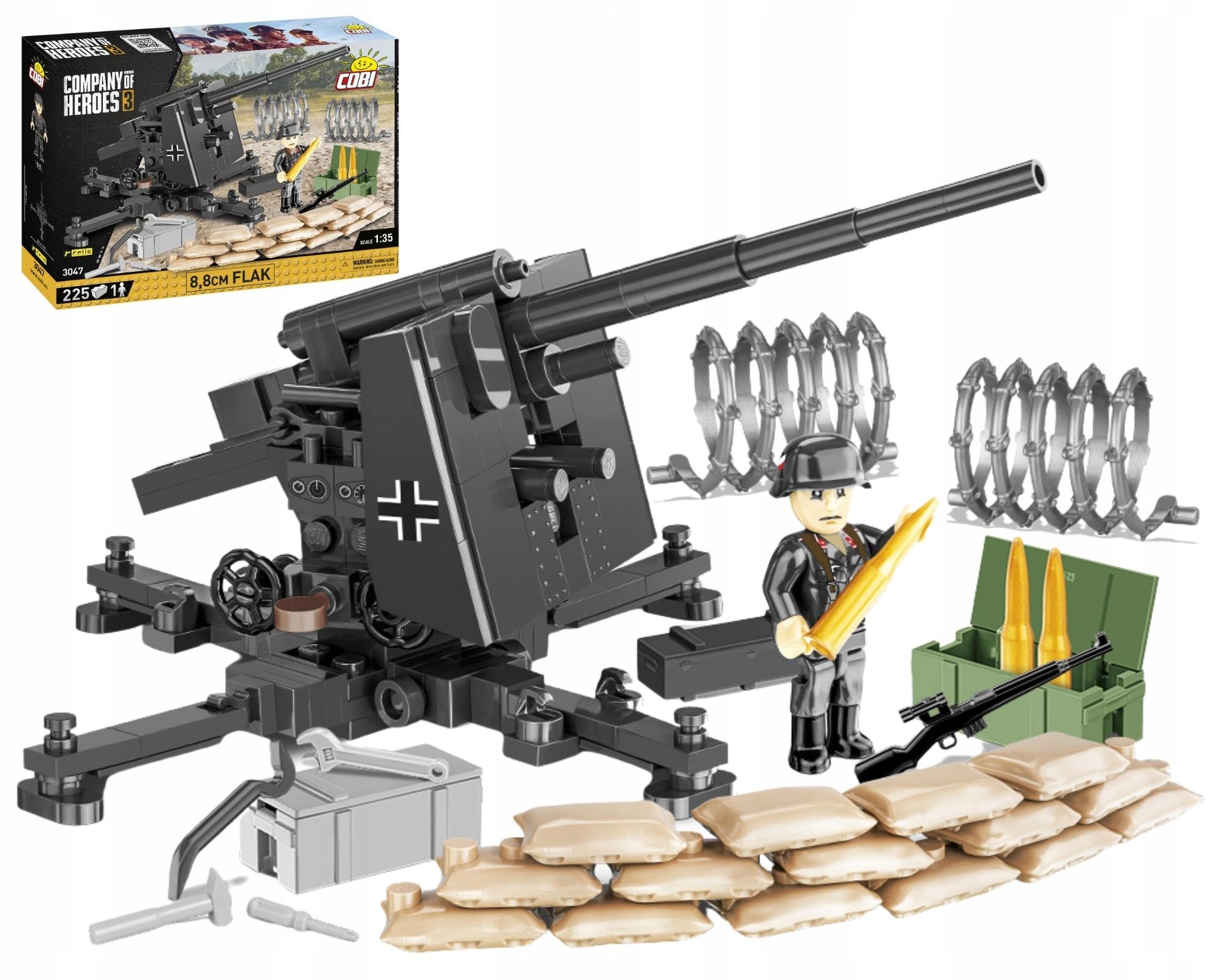 

Cobi Company of Heroes Działo Flak 8,8cm komp lego
