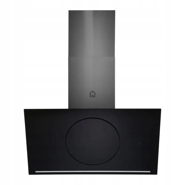 Okap kominowy GoodHome Bamia Ghagro 90 Szklany Czarny