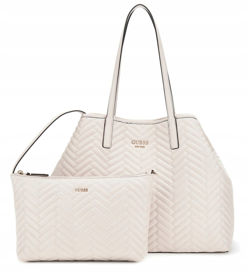 Kabelka Guess Vicky Shoulderbag světle šedá