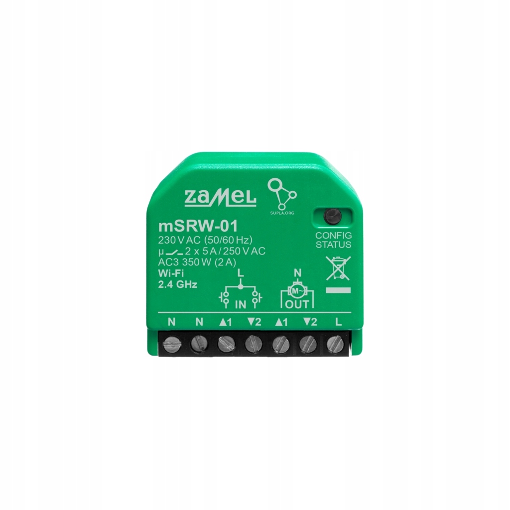 

Sterownik Rolet Wi-fi Mini mSRW-01 Supla Zamel