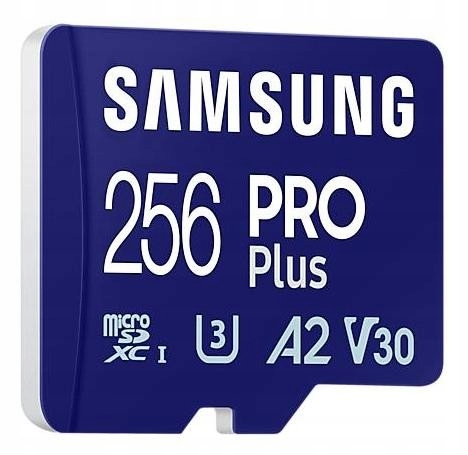 Samsung Pro PLUS microSDXC 256GB UHS-I U3 130MB/s Pojemność karty 256 GB