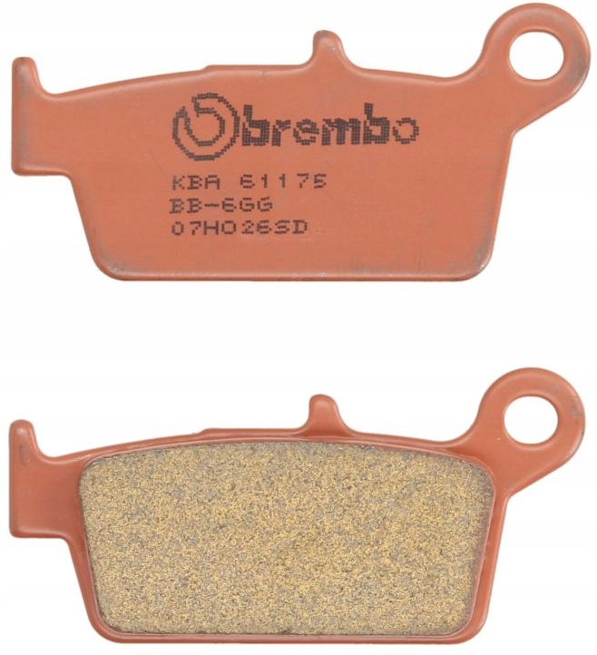 07HO26SD - Гальмівні колодки HAM BREMBO ззаду Gas Gas EC 300 2001-2008
