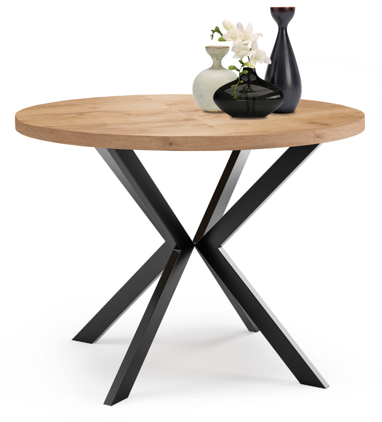 Zestaw MORI stół z 4 krzesłami LOFTOWY 120 Długość stołu 120 cm