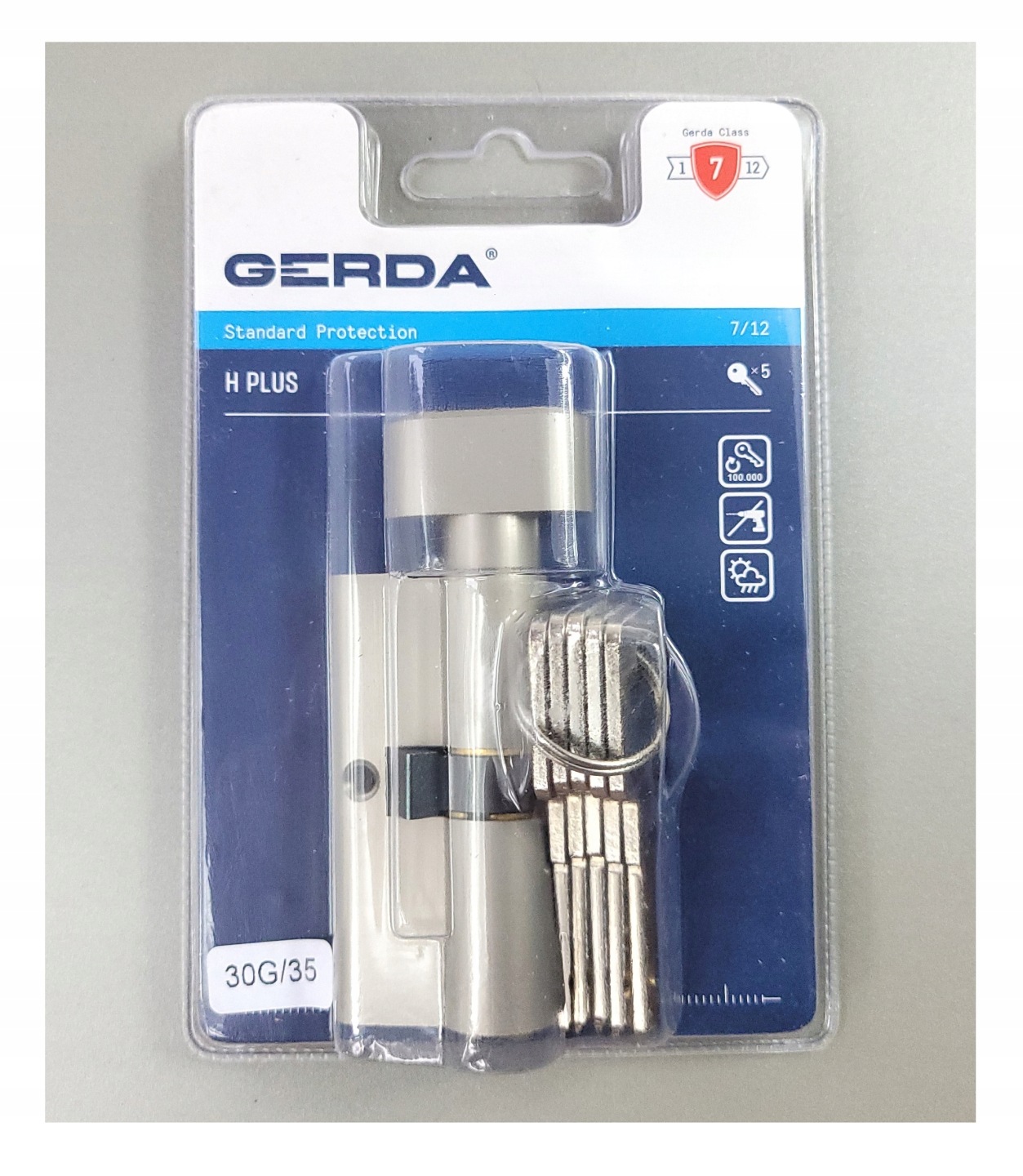 Vložky Gerda H Plus Sada 50G/30 a 30/50 Saténový systém jednoho klíče