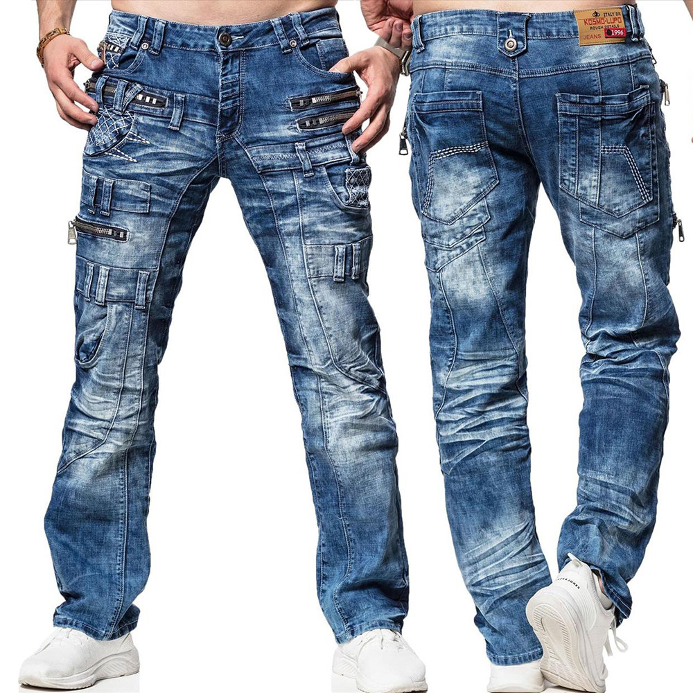 Kosmo Lupo kalhoty pánské KM009 L:32 jeans džíny 33 jeans