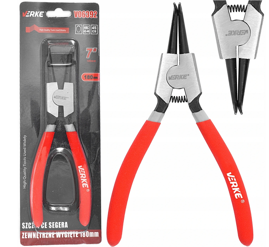 

Szczypce Segera Zewnętrzne Wygięte 180 MM Verke