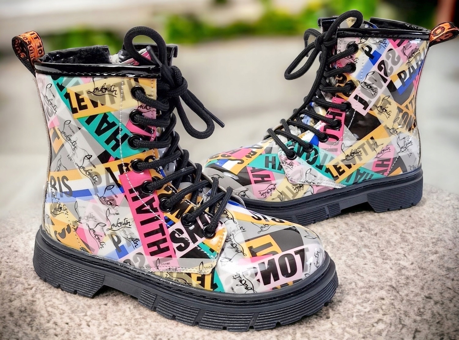 Sznurowane Botki Ocieplane Śniegowce Futerko Dziewczęce Kozaczki Zamek *34* Rozmiar (new) 34