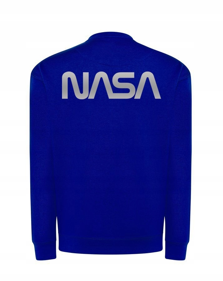 

Bluza Nasa, klasyczna Z Odblaskiem, niebieska S