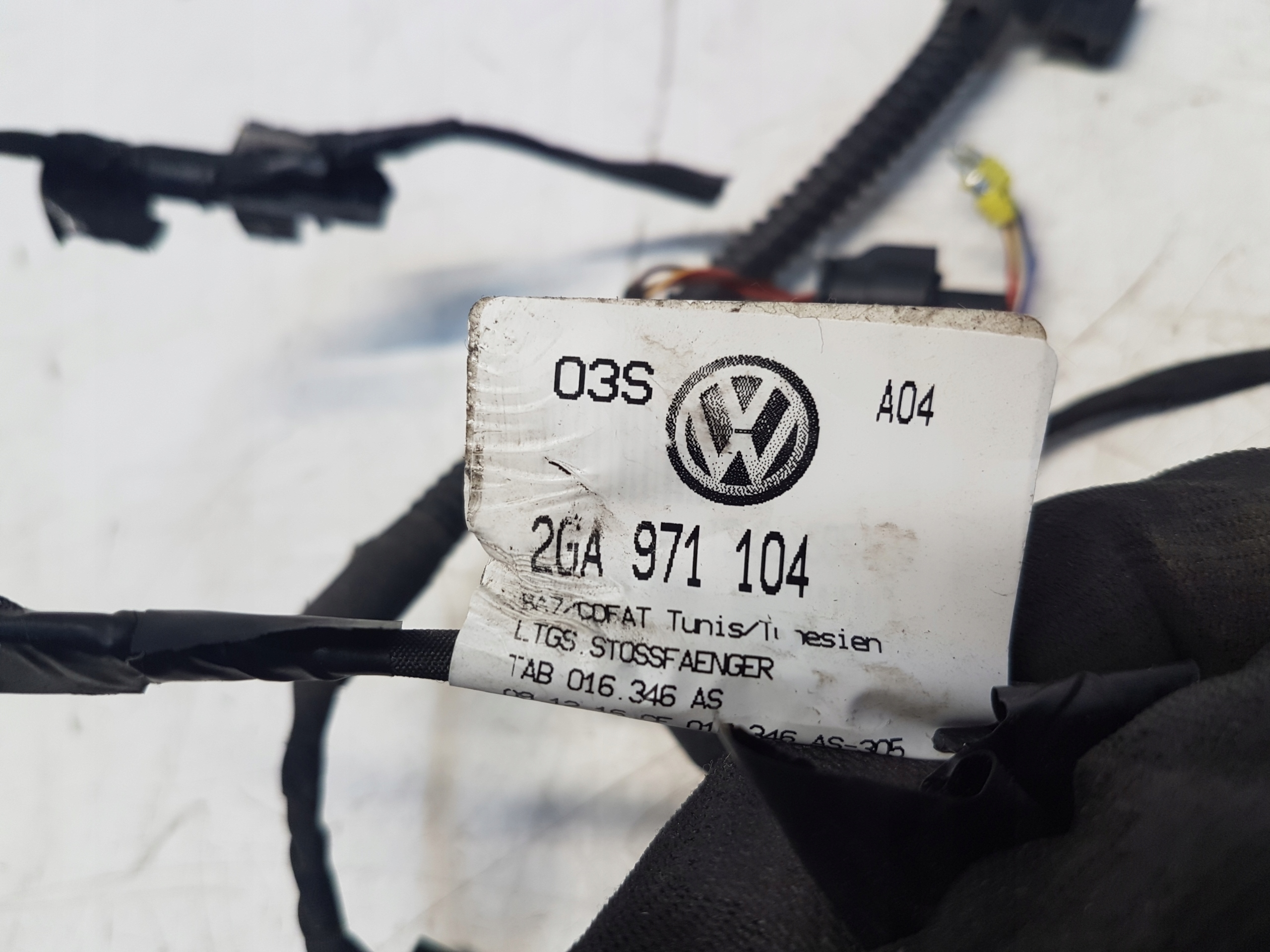 VW T-ROC kabelbaum kabelsatz Sensor pdc Parken heck