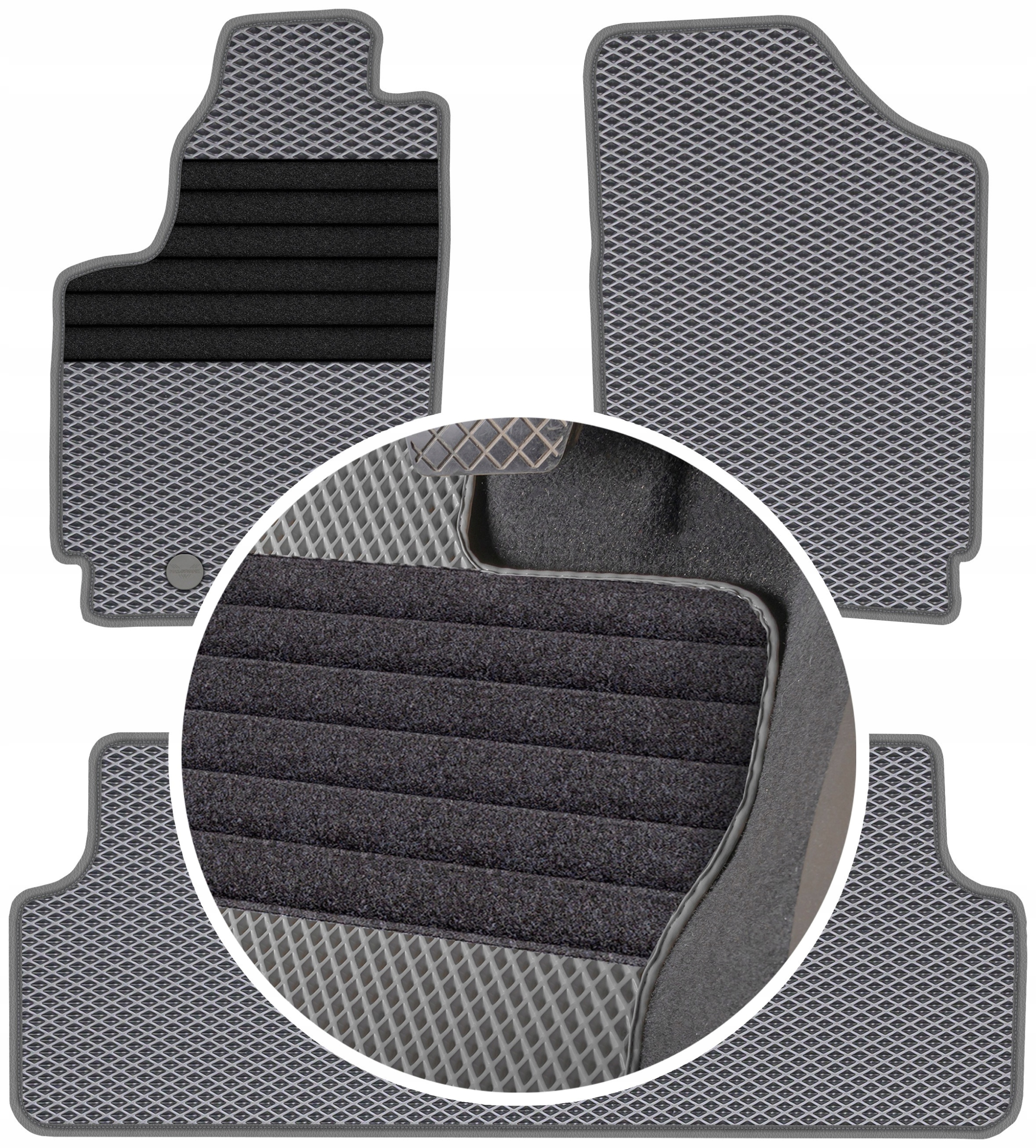 Citroen Berlingo 2005-2008 Gumové koberce Eva Eternity Romby