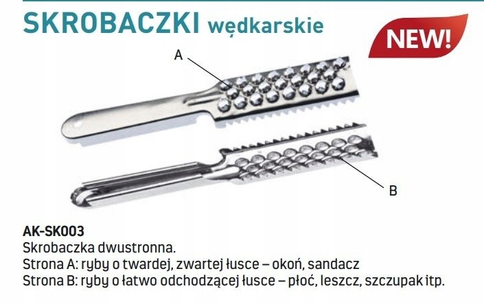 (R) SKROBACZKA WĘDKARSKA DWUSTRONNA 1SZT JAXON AK- Marka Jaxon