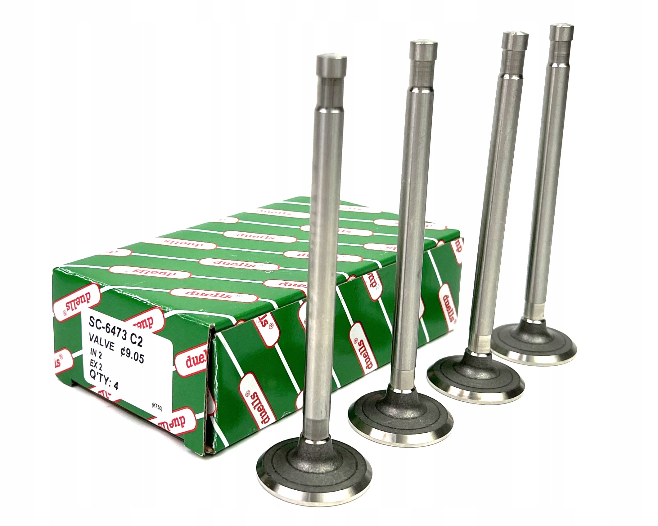Ventil ventily sacieho valca výfukový motor K-750 M72 9.05mm kpl Duells