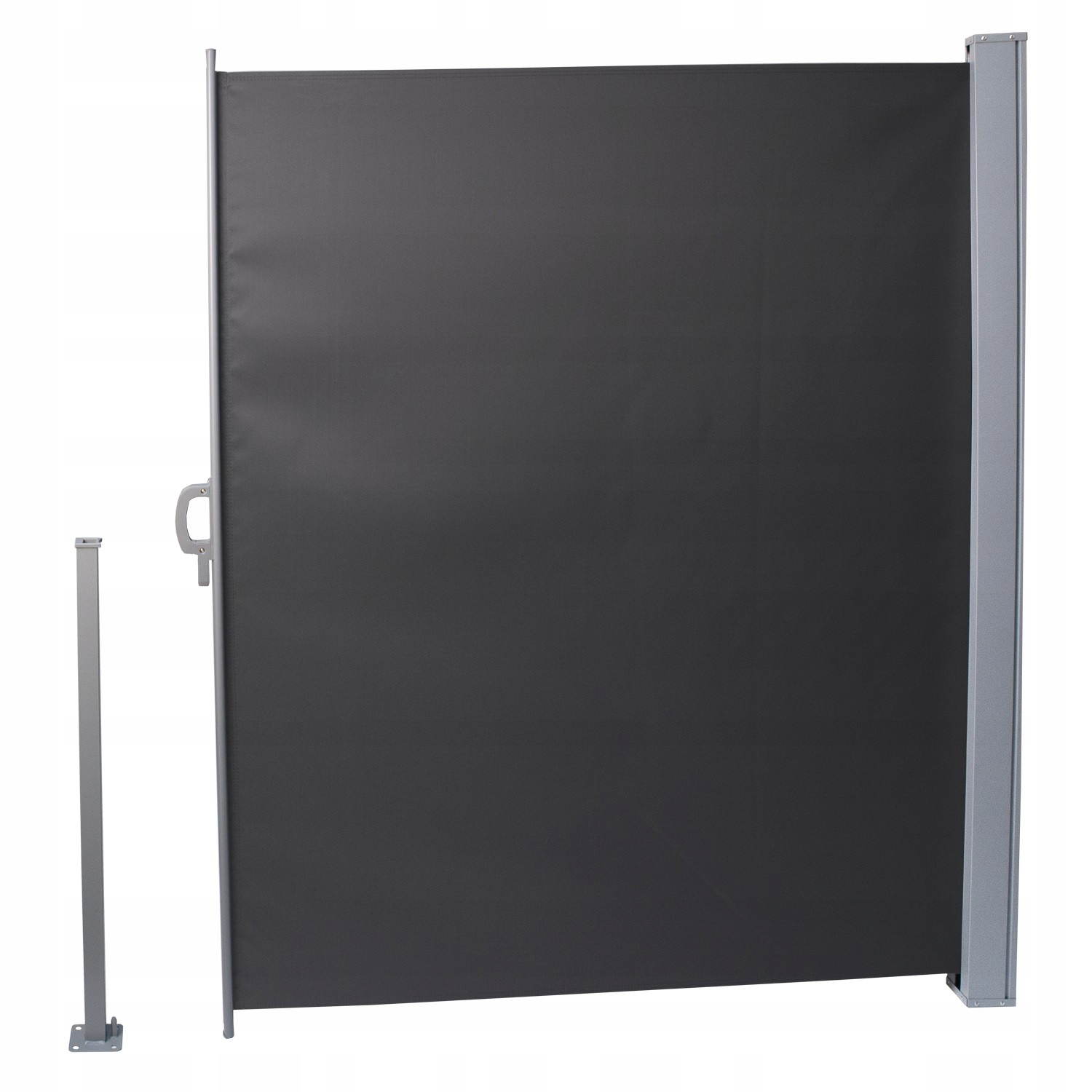 Boční markýza terasová roleta 160x300 paraván, kryt tmavě šedý Mistral