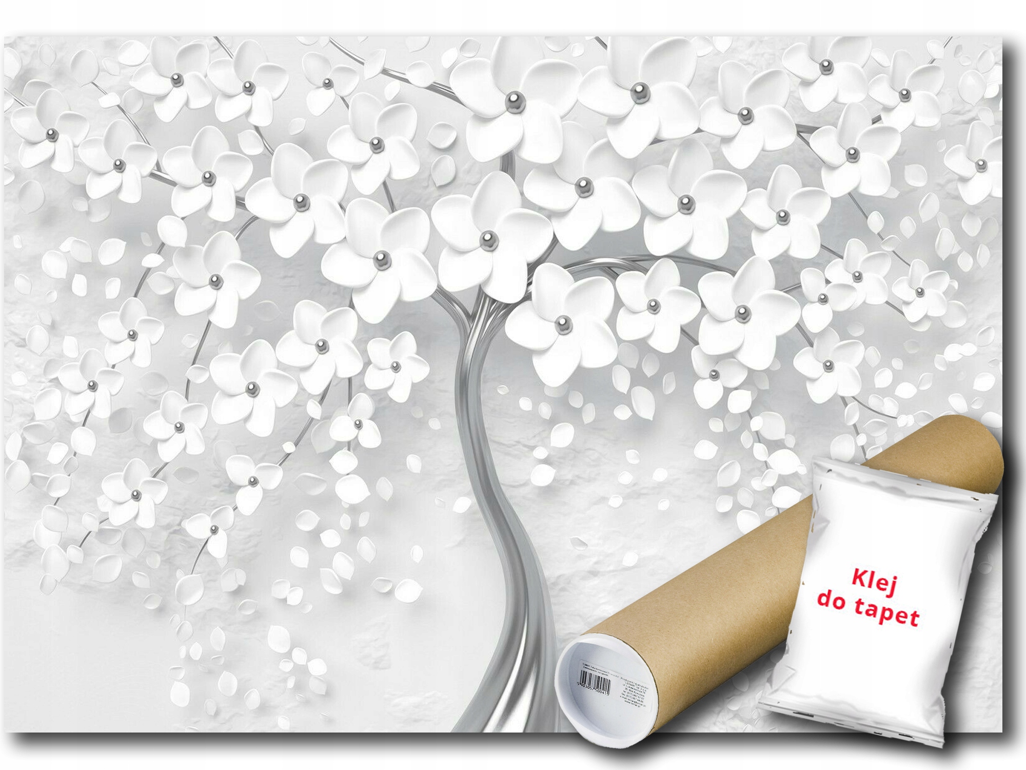 Fototapeta Vinylový Strom 3D Kvety 416x254