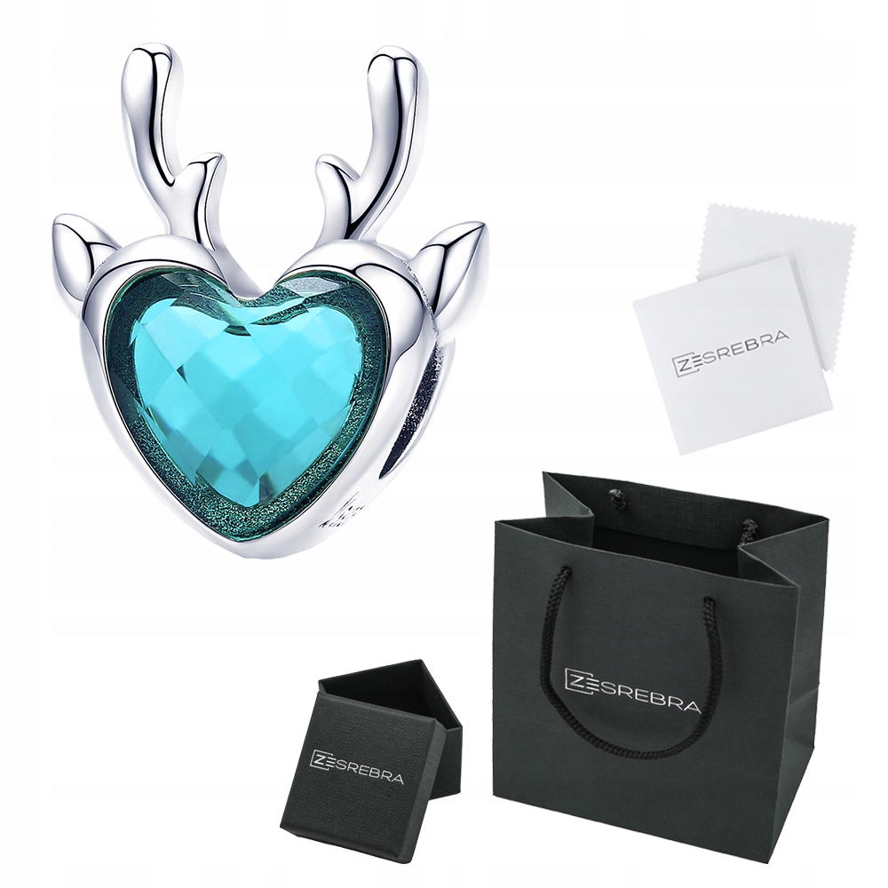 

Charms Serduszko do Pandora srebro 925 koralik