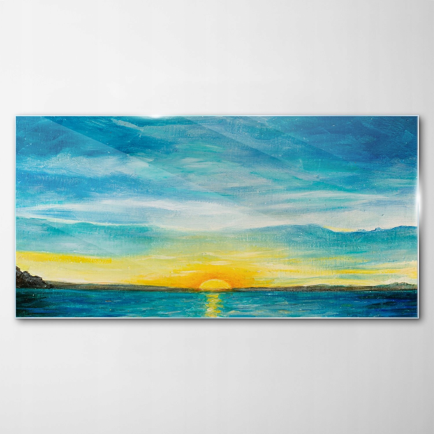 

Hartowany Obraz Szklany Morze Zachód Słońca 120x60