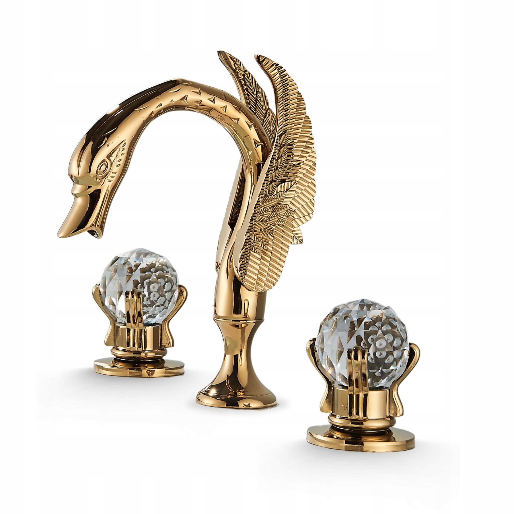 Umyvadlová Koupelnová Baterie Zlatá Baterie Labuť S Glamour Kohoutky Ari