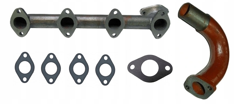 KOLEKTOR WYDECHOWY URSUS C-360 + USZCZELKI+KOLANKO