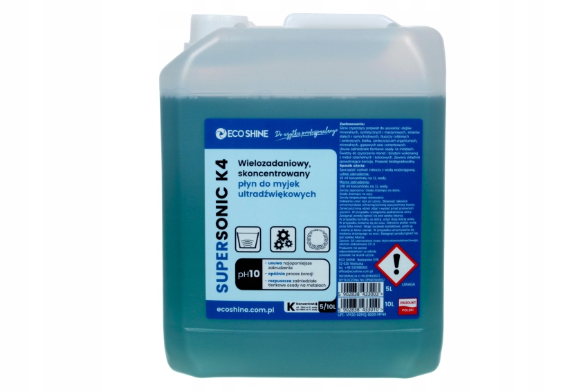 

Płyn do myjek ultradźwiękowych Eco Shine K4 5l