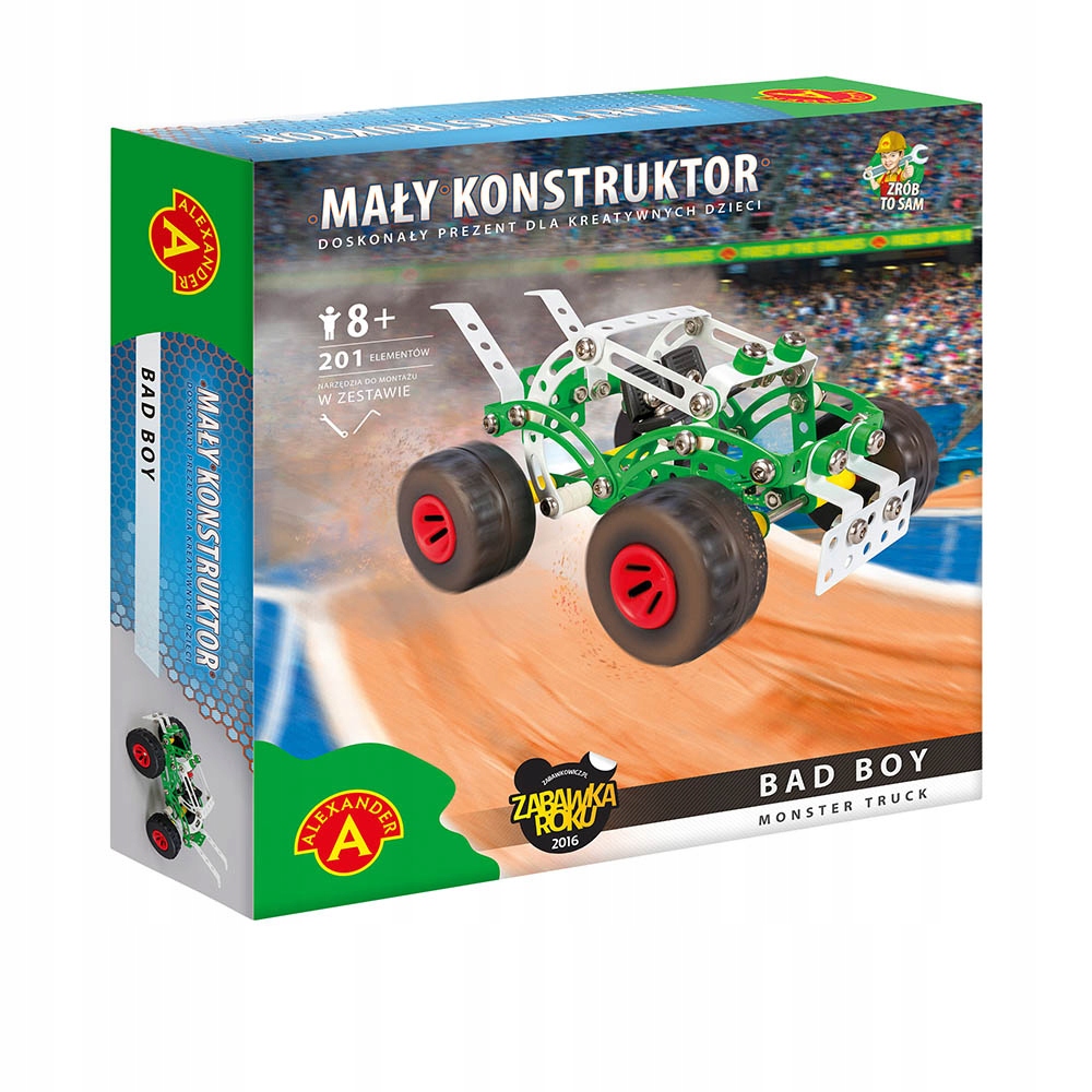 

Pojazd Monster Truck 8+ do skręcania 201 el