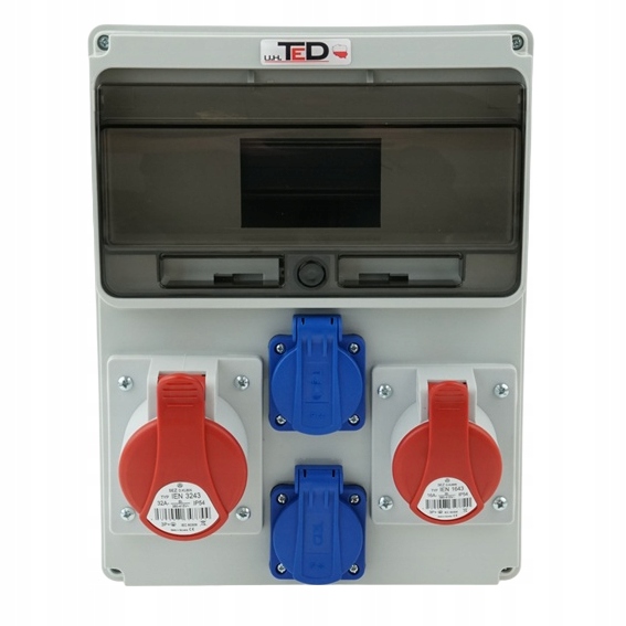 Stavební Rozvaděč 2 X 250V 16A 400V 16A/4P 400V 32A/4P 11 M IP44