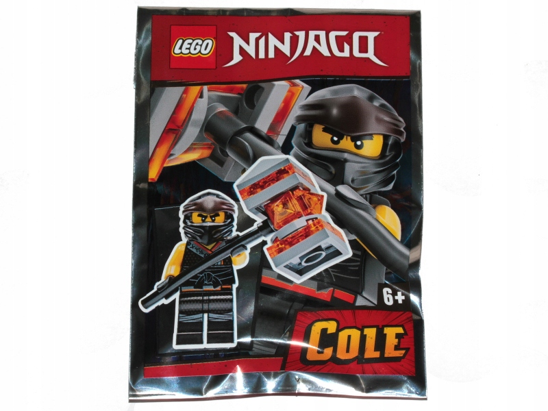 

Lego Ninjago Legacy figurka Cole z lawowym młotem