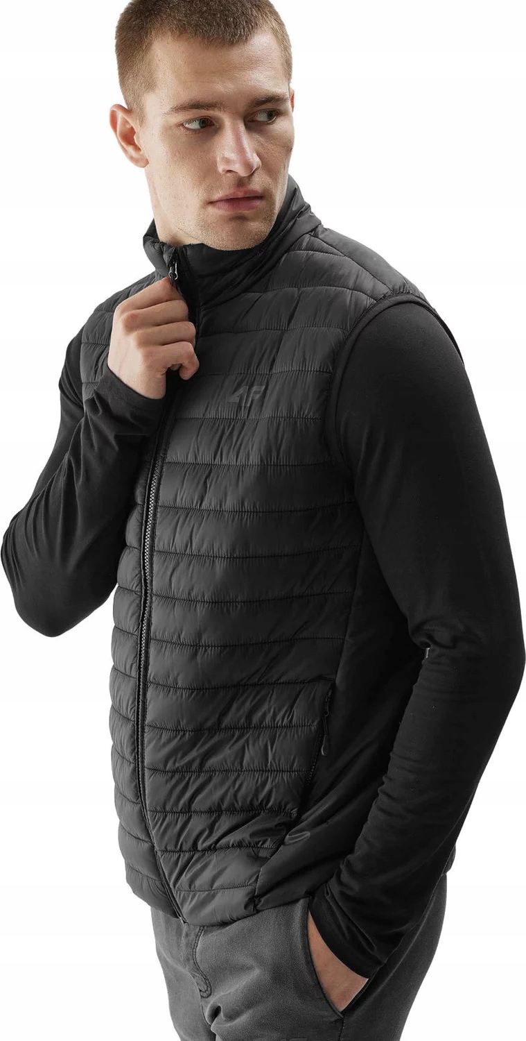 KAMIZELKA MĘSKA PUCHOWA CIEPŁA SPORTOWA BEZRĘKAWNIK 4F Rozmiar M