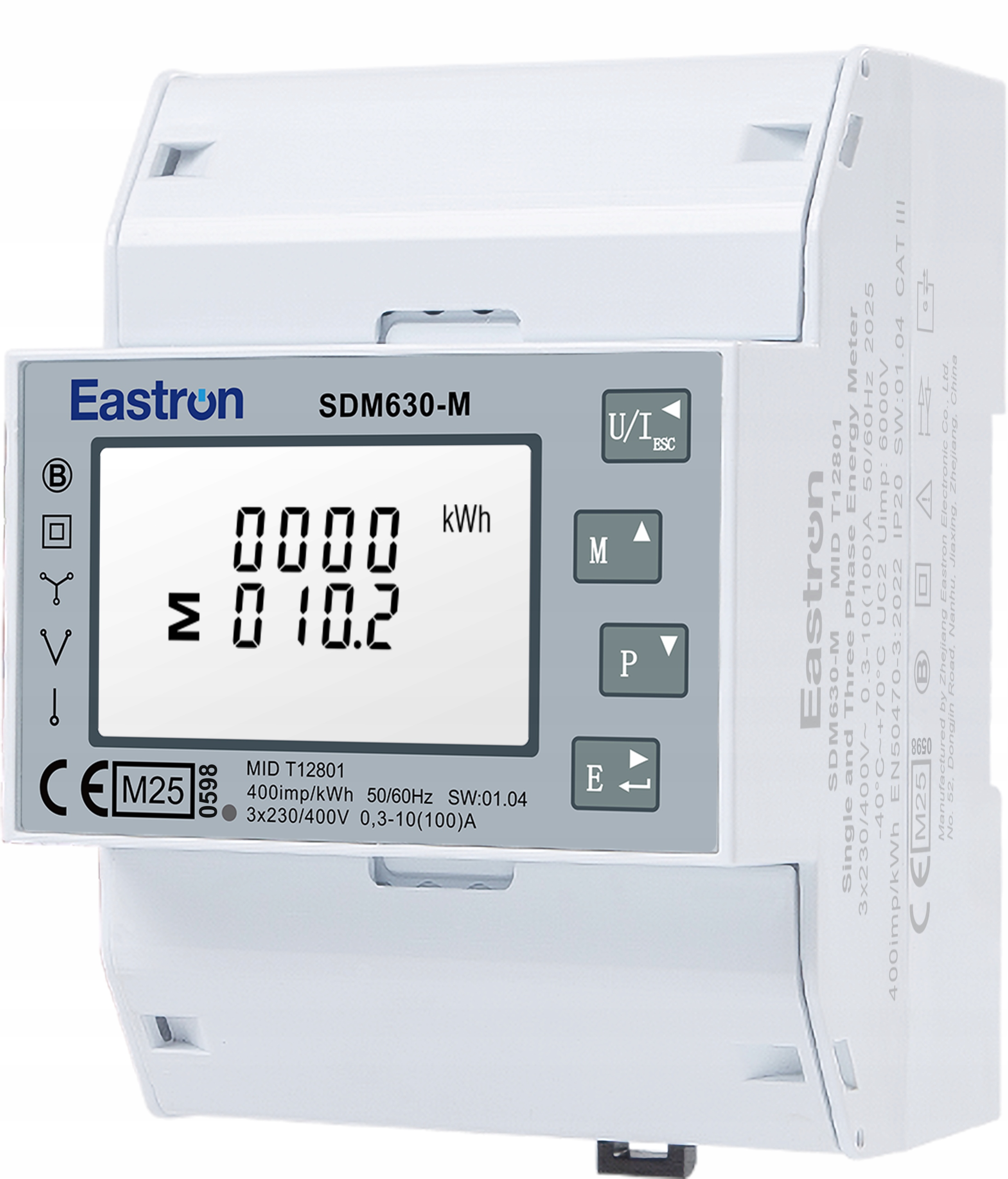 Třífázový elektroměr Eastron SDM630M Modbus