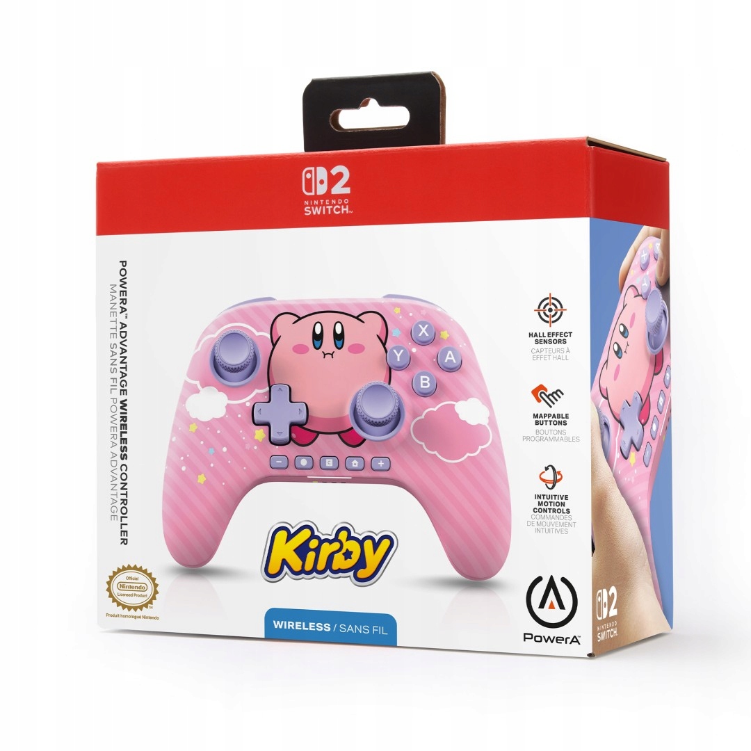 PowerA SWITCH2 Bezdrátový ovladač Advantage Kirby Puff
