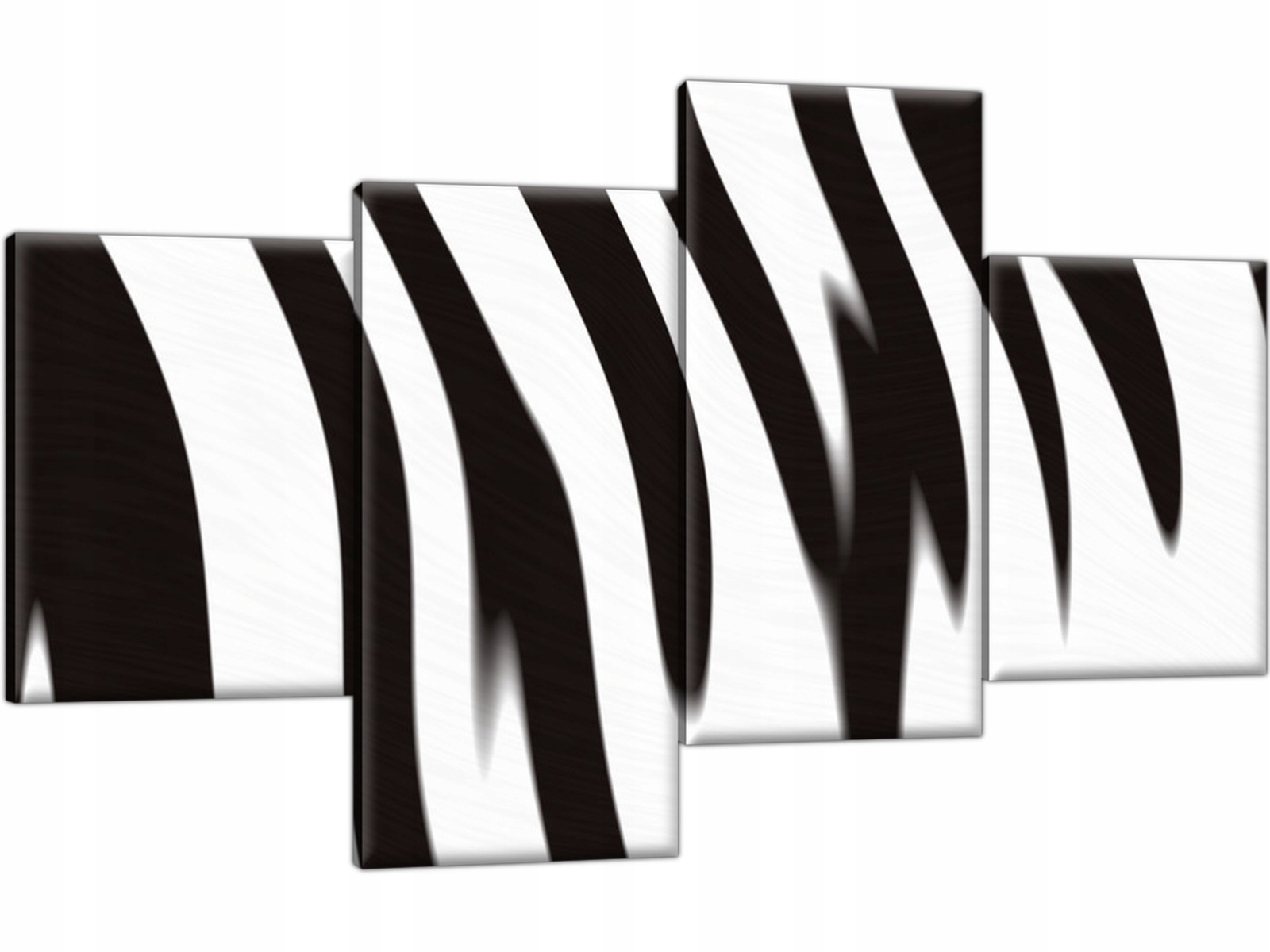 

Obraz Czarno Biały 120x70 Abstrakcja Zebra Tryptyk