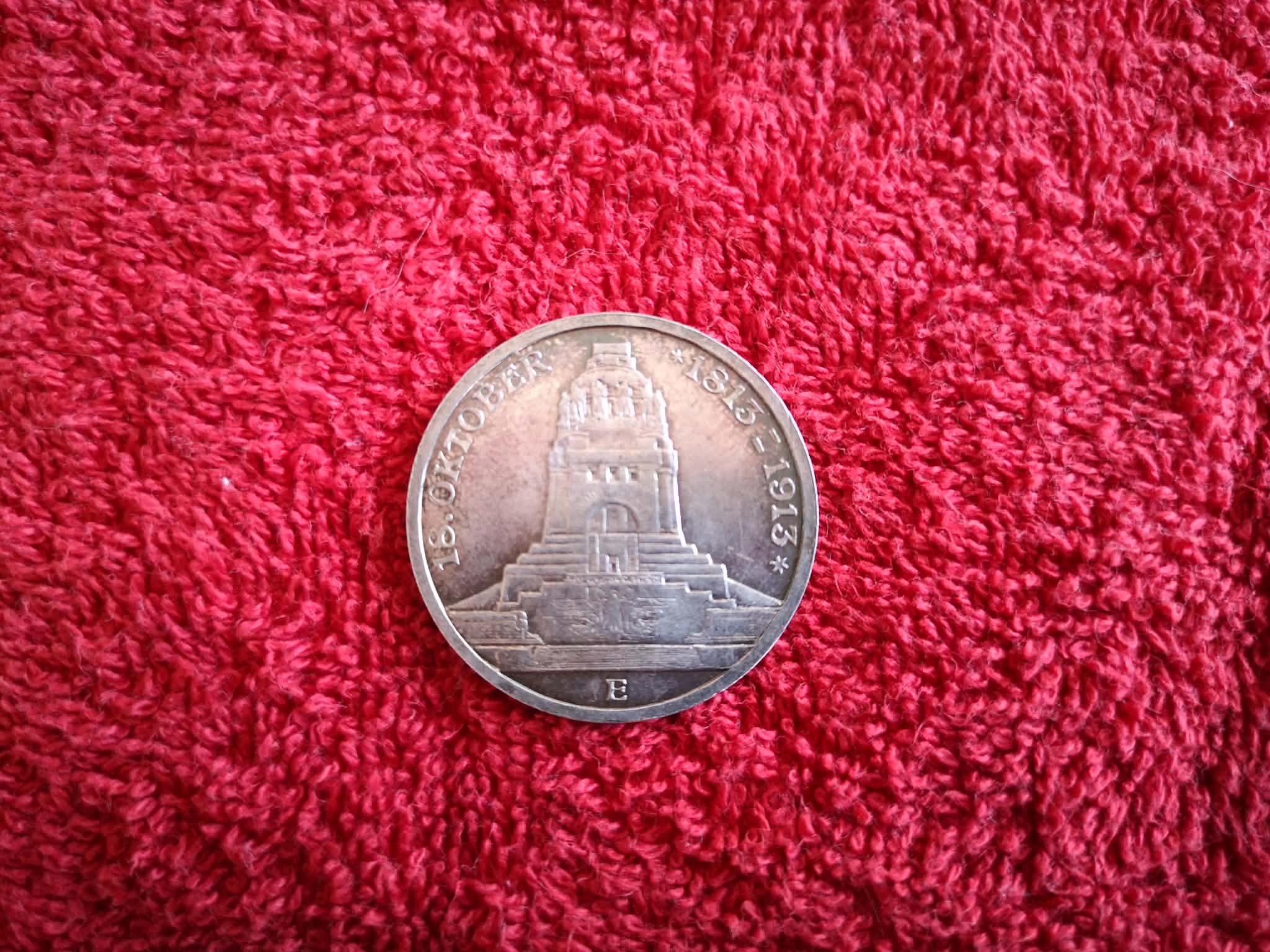 Saksonia 3 Marki - Pomnik 1913r.