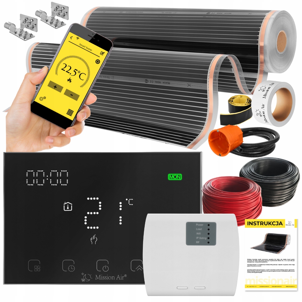 Set Fólia vyhrievacia podložka Infračervená 2 m² 160 W