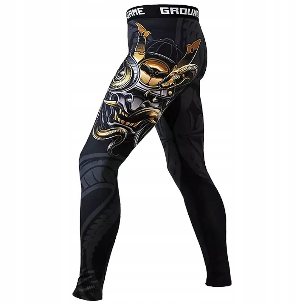 Legginsy treningowe kompresyjne męskie Ground Game Oni Samurai r. M Marka Ground game