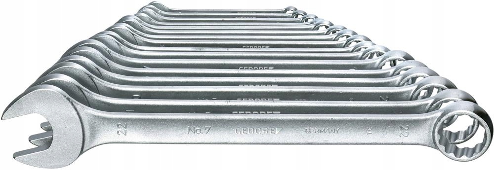 Sada plochých kľúčov 17 kusov 6-22 mm DIN3113A Gedore