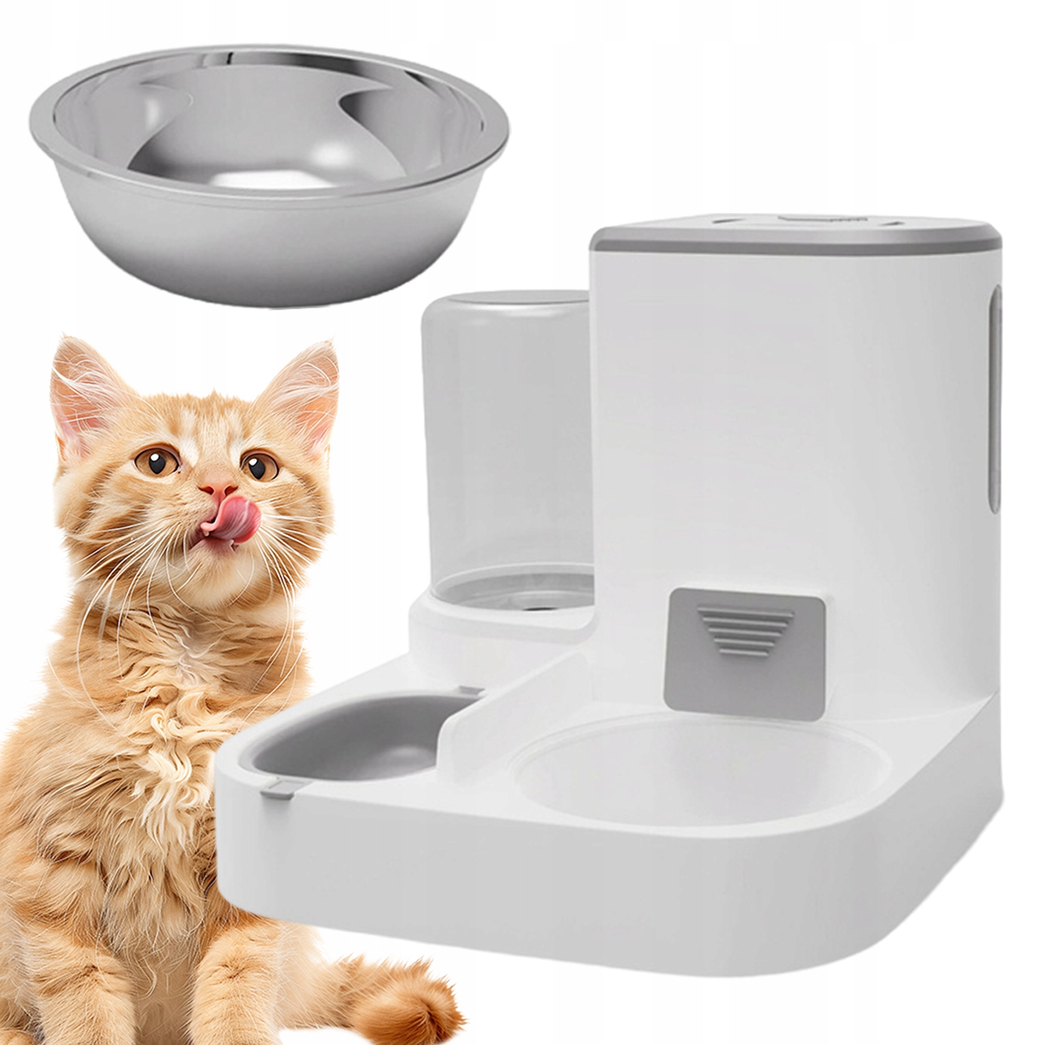 Levně Dávkovač Na Krmivo Vody Pro Psa Kočku Automatický Podavač Automat Miska