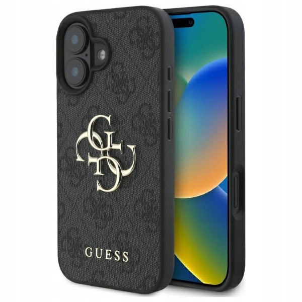 Pouzdro pro iPhone 16 Plus Guess Hardcase 4G Big Logo Černé
