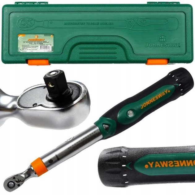 Presný Momentový kľúč 5-25 Nm 1/4' Jonnesway kalibračný certifikát.