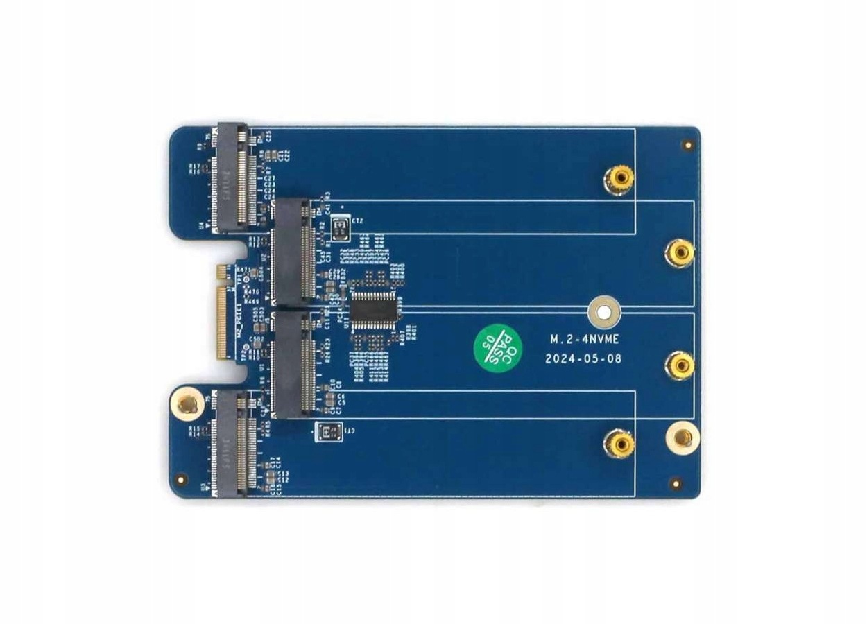 Adaptér Odroid – 1x Key-M PCIe x4 na 4x Key-M PCIe x1 – bifurkace PCIe