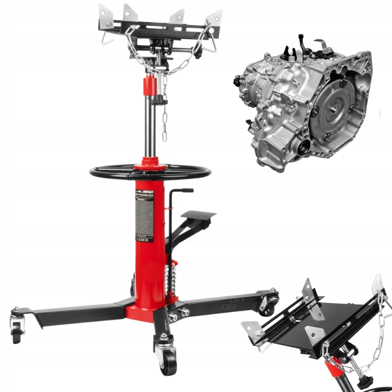 Dvojstupňový Zdvihák Prevodovky 0.5 T 500 Kg, Nožný, Nastaviteľná Platforma