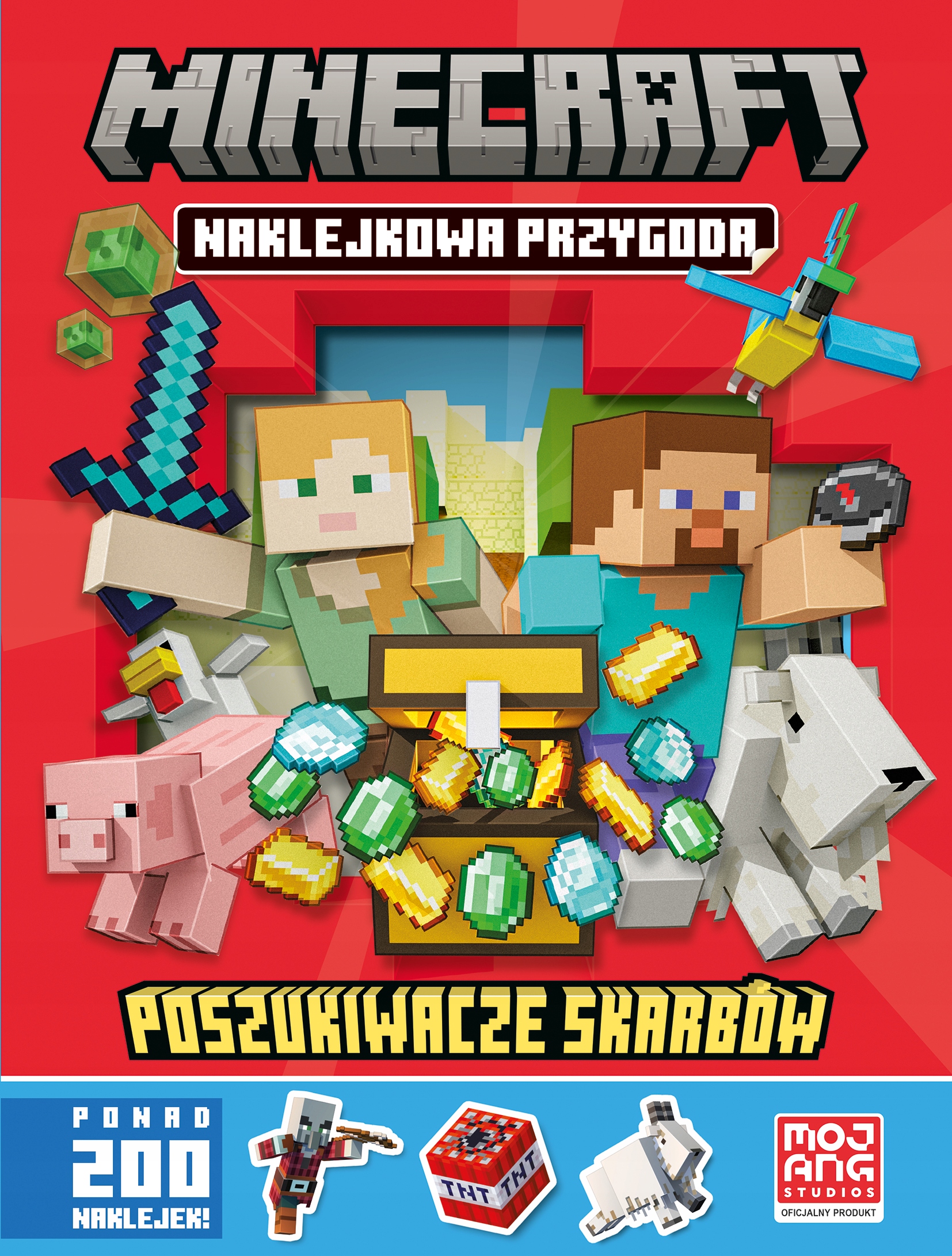 

Minecraft Poszukiwacze skarbów Naklejkowa przygoda