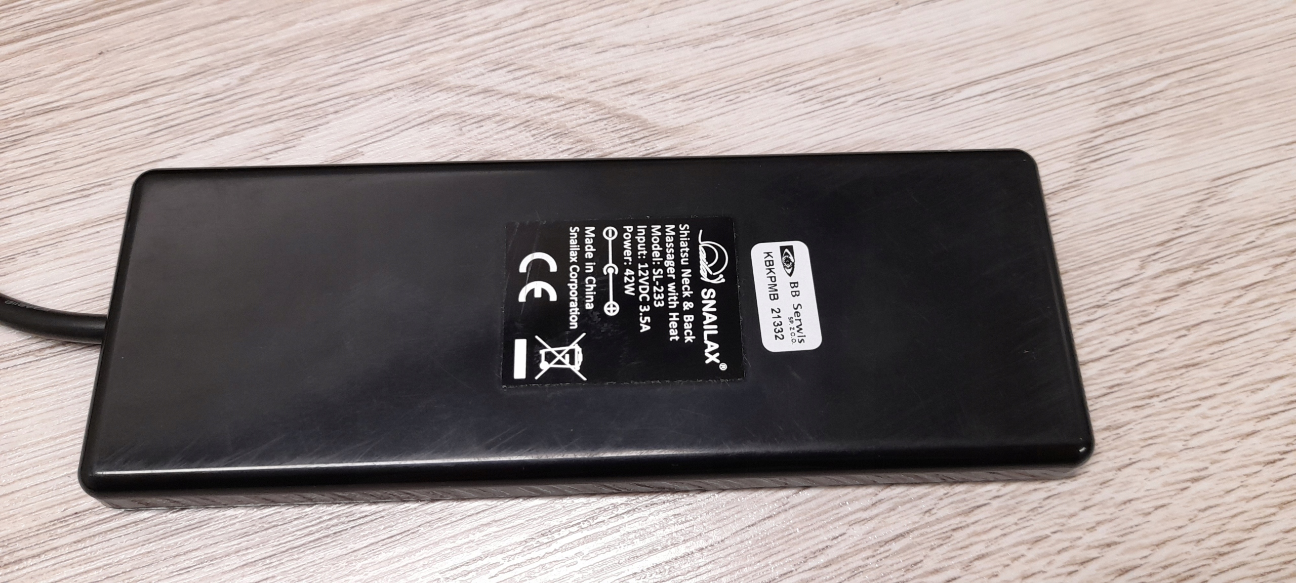 GG1096 SNAILAX SL-233-EU MATA MASUJĄCA SZARA Stan opakowania oryginalne