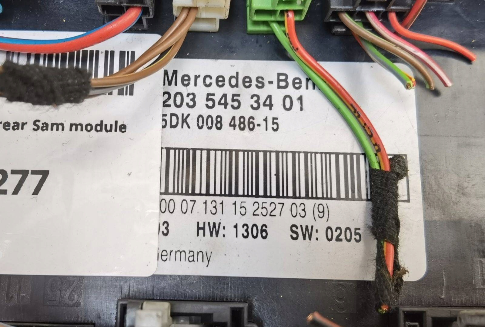 module SAM rear part Mercedes-Benz C W203 facelift W203 2006 5DK008486-15