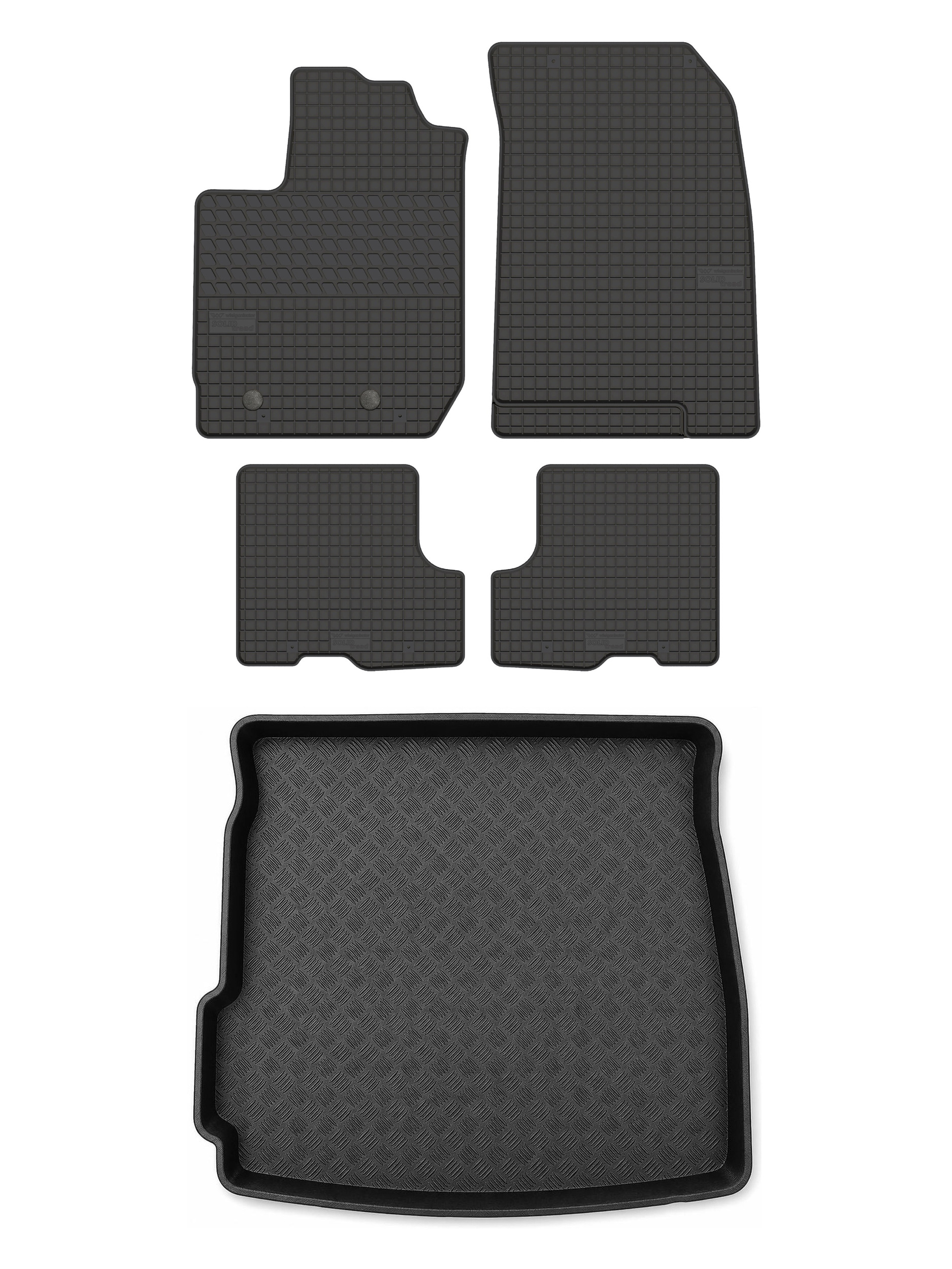Dywaniki gumowe SolidTread mata bagażnika do: Dacia Duster II 2018-2024