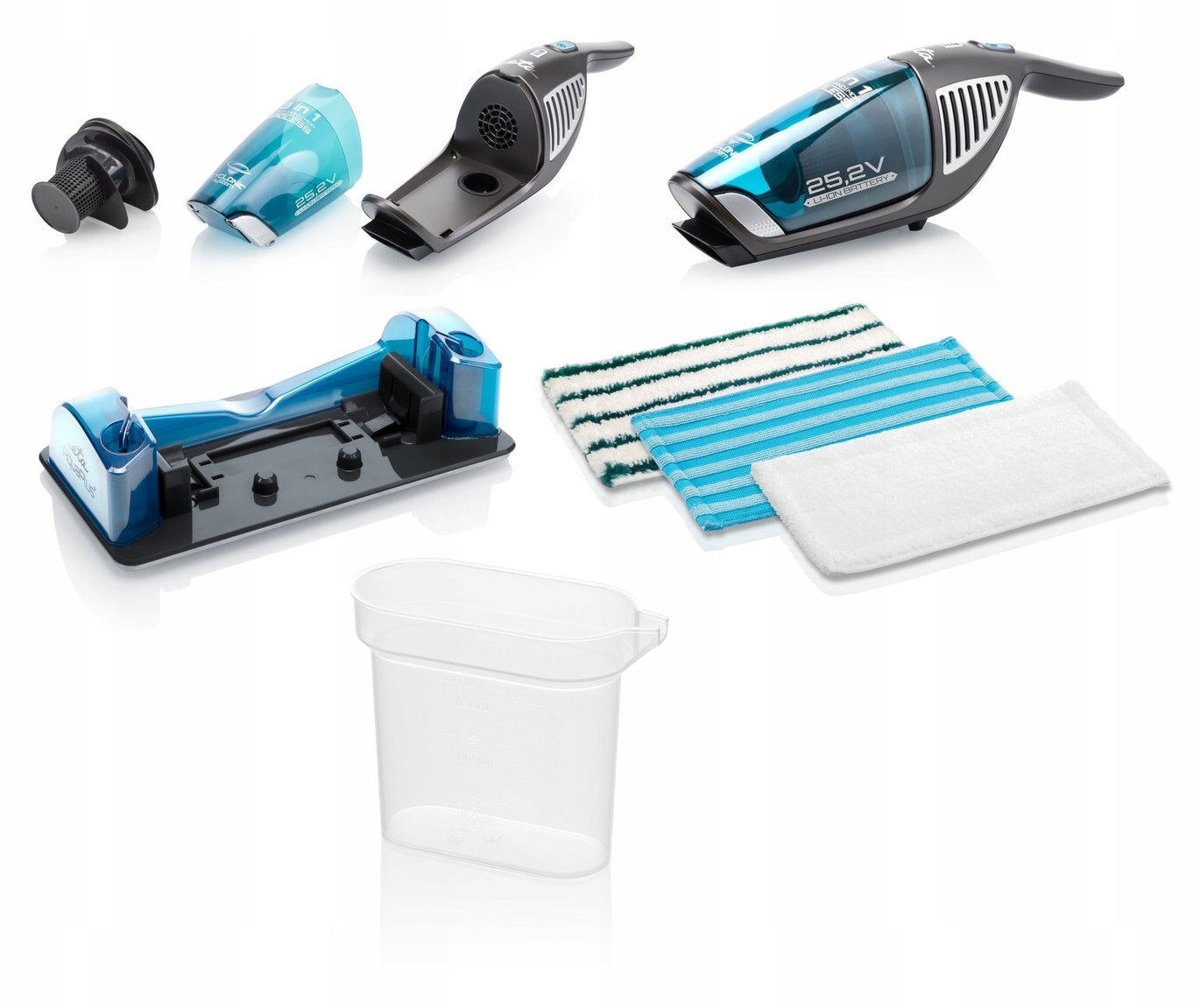 ODKURZACZ RECZNY PIONOWY Z MOPEM BEZPRZEWODOWY CYKLONOWY 60 MIN PRACY ETA Model Moneto AquaPlus